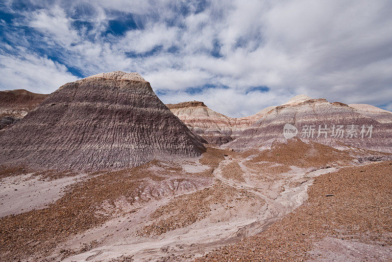 Blue Mesa的Badlands Formation